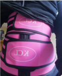 Latex Double Belts  Waist Trainer -Pink